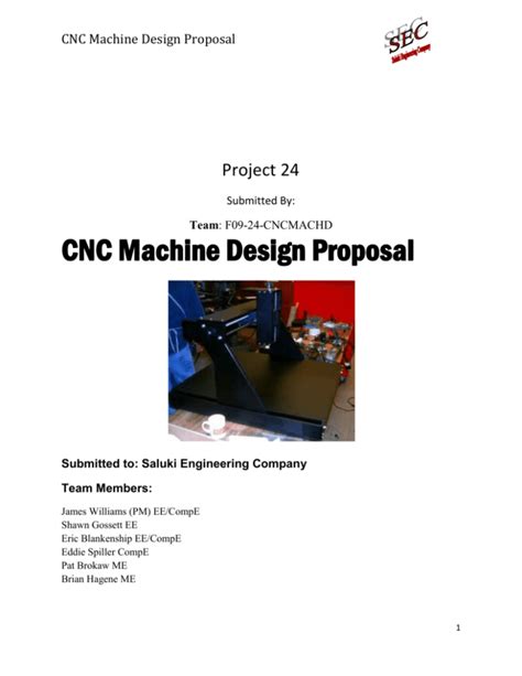 cnc machine project proposal|CNC Machine Shop Business Plan [Sample Template].